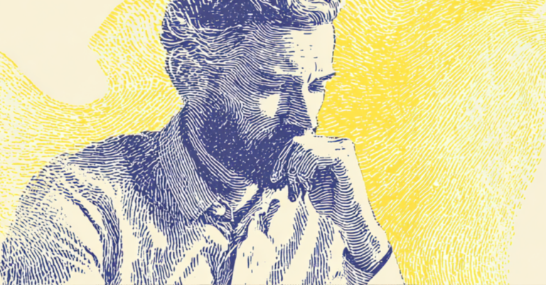 homme en portage salarial chez Jump devant son ordinateur